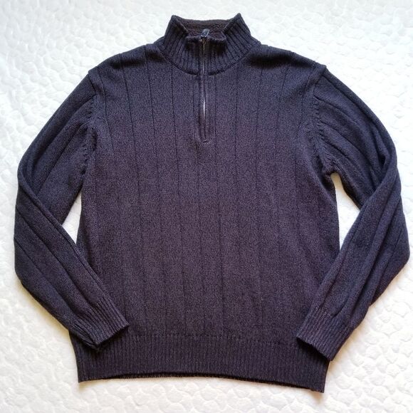 Oscar de la Renta sweater quarter zip jumper knit - Picture 2 of 9